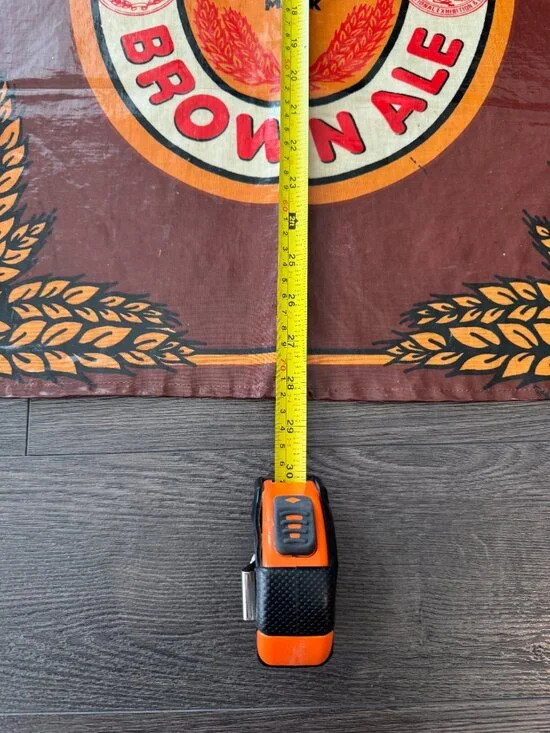 VINTAGE 80S MADE IN ENGLAND NEW CASTLE BROWN ALE APRON SARI FABRICS PREOWNED - Picture 16 of 16